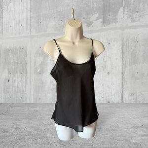 Vintage y2k very sheer babydoll black camisole cami spaghetti strap top blouse